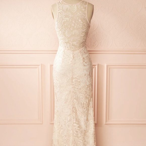 Lacey Peach Dress - Picture 3 of 7